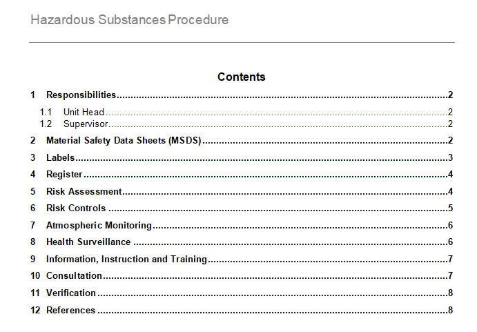 procedure-for-hazardous-substances-grcready