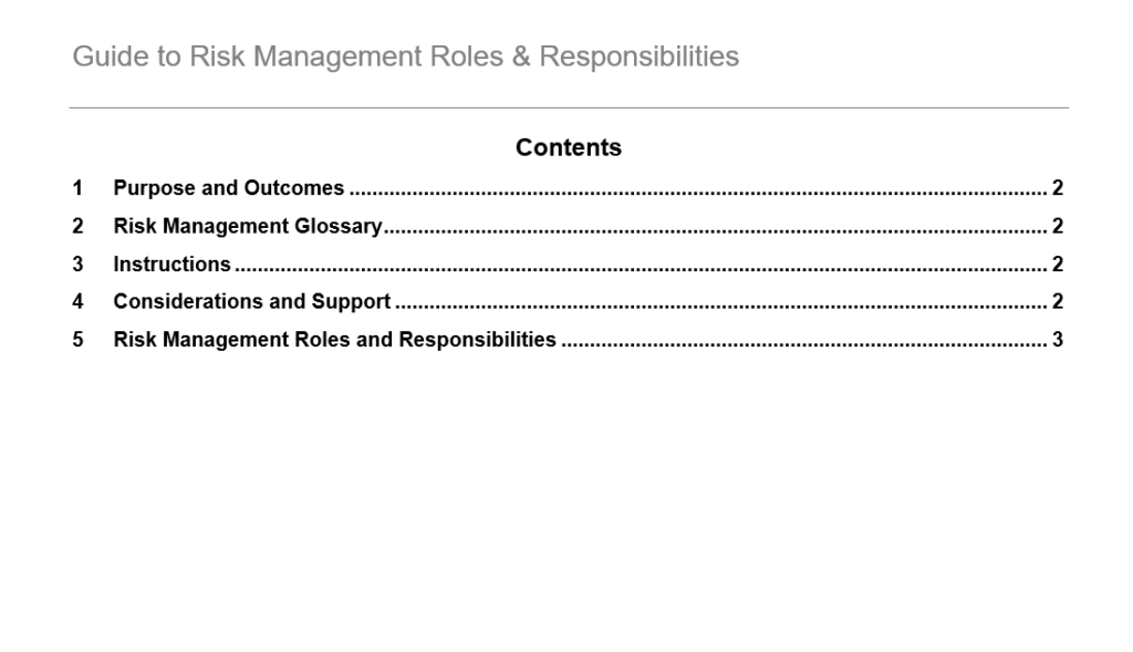 Guide to Risk Management Roles & Responsibilities – GRCReady